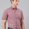 ACCOX Men Comfort Regular Fit Solid Spread Collar Linen Formal Shirt