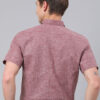 ACCOX Men Comfort Regular Fit Solid Spread Collar Linen Formal Shirt