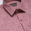 ACCOX Men Comfort Regular Fit Solid Spread Collar Linen Formal Shirt