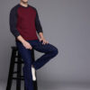 Allen Solly Brand Logo Detail Colourblocked Sweatshirt