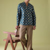 Anouk Ethnic Motifs Foil Printed Mandarin Collar Straight Kurta