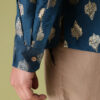 Anouk Ethnic Motifs Foil Printed Mandarin Collar Straight Kurta