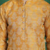Anouk Floral Mandarin Collar Long Sleeves Thread Work Kurta