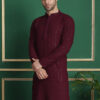 Anouk Geometric Mandarin Collar Long Sleeves Sequinned Kurta