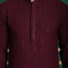 Anouk Geometric Mandarin Collar Long Sleeves Sequinned Kurta