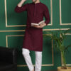 Anouk Geometric Mandarin Collar Long Sleeves Sequinned Kurta