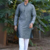 Anouk Men Geometric Embroidered Kurta