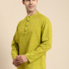 Anouk Men Mandarin Collar Cotton Short Kurta