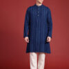 Anouk Men Polka Dot Printed Pure Cotton Kurta