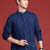 Anouk Men Polka Dot Printed Pure Cotton Kurta