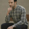 Anouk Rustic Checked Thread Work Pathani Cotton Kurta