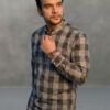 Anouk Rustic Checked Thread Work Pathani Cotton Kurta