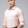 Arrow Manhattan Slim Fit Striped Pure Cotton Formal Shirt