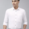 Arrow Manhattan Slim Fit Textured Pure Cotton Formal Shirt