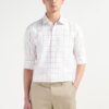 Arrow Men Slim Fit Windowpane Checks Checked Casual Shirt