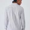 Banana Club Men Black Cotton Oxford Stripe Shirt