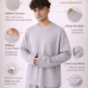 BDSQUARE Men Drop-Shoulder Sleeves T-shirt