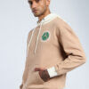 Bewakoof Heavy Duty Men Ginger Root Brown Champion Graphic Printed Oversized Hoodie