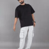 BROWN BROTHERS Unisex Pure Cotton Round Neck Short Sleeves Oversized Pockets T-shirt
