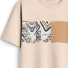 BULLMER Men Abstract Printed Round Neck Oversized T-shirt