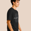 BULLMER Typography Printed Crew Neck Drop Shoulder Oversized T-shirt