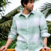 Campus Sutra Men Comfort Oversized Fit Checked Spread Collar Cotton Casual Shirt