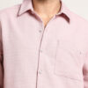 Campus Sutra Men Comfort Relaxed Fit Spread Collar Solid Cotton Casual Shirt
