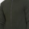 Campus Sutra Men Olive Green Solid Hooded Sweatshirt