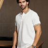 Campus Sutra Men Solid Polo Collar Cotton T-shirt