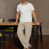 Campus Sutra Men Solid Polo Collar Cotton T-shirt
