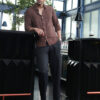 Campus Sutra Textured Roll-Up Sleeves Relaxed Fit Comfort Casual Shirt