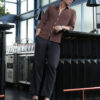 Campus Sutra Textured Roll-Up Sleeves Relaxed Fit Comfort Casual Shirt