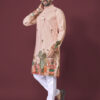 CHARLOTTE GRACIOUS Men Floral Printed Sequinned Shadow Work Kurta