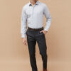 CODE by Lifestyle Men Vertical Striped Spread Collar Cotton Formal Shirt