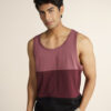 DAMENSCH Men Colourblocked Cotton Tank T-shirt