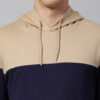Dennis Lingo Men Colourblocked Hooded Sweatshirt