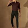 DENNISON Men Brown Formal Shirt