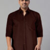 DENNISON Men Brown Formal Shirt