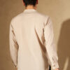 DENNISON Men Pure Cotton Beige Solid Kurta