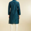 Diwas by Manyavar Geometric Woven Design Mandarin Collar Straight Kurta