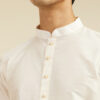 Diwas by Manyavar Mandarin Collar Straight Kurta