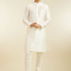 Diwas by Manyavar Mandarin Collar Straight Kurta
