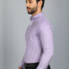 encore by INVICTUS Standard Fit Striped Spread Collar Long Sleeves Cotton Formal Shirt