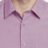 English Navy Men Mauve Slim Fit Solid Formal Shirt