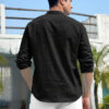 Fifth U Men Black Cotton Kurtas