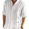 Fifth U Men Printed Thread Work Kurta