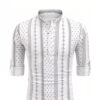 Fifth U Men Printed Thread Work Kurta