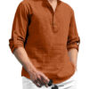 Fifth U Men Solid Cotton Blend Straight Kurta