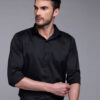 FILO HEVIS Classic Spread Collar Satin Formal Shirt