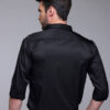 FILO HEVIS Classic Spread Collar Satin Formal Shirt